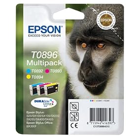 Epson Original Durabrite T0896 Monkey Multipack Ink Cartridges