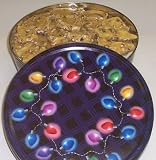 Scott's Cakes Walnut Brittle in a Christmas Lights Tin