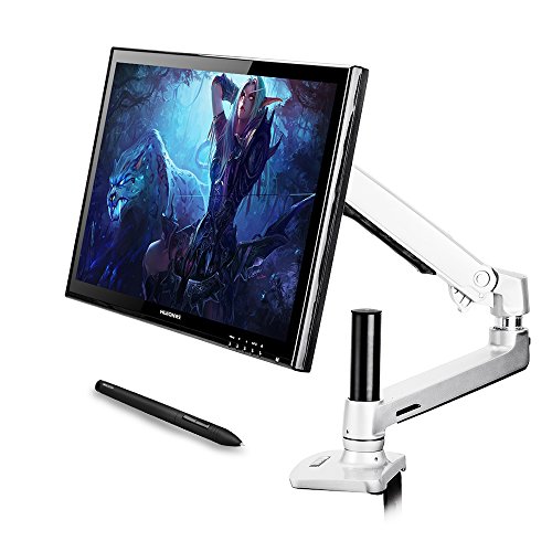 Huion GT190 19 Inches Digital Pen Display Graphics Tablets Monitor with Desk Mount LCD Arm For