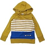 【H28年春物】製品洗い加工済み JEANS-b(ジーンズベー) スラブ天竺前身border長袖パーカーTシャツ 100cm/YE NO.B-360401