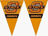 Oklahoma State Cowboys 25' String of 6 x 9 Party Pennants