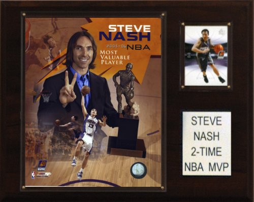 NBA Steve Nash 2 Time NBA MVP Phoenix Suns Player Plaque