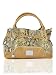 Claudia Canova Faux Python Skin Bowling Style Hobo Handbag Yellow