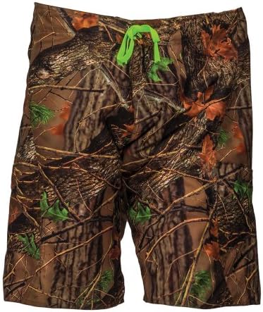 Men's Camo Water Board Swimming Shorts, 2X