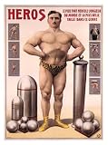 Heros Strong Man Sports Giclee Poster Print, 18x24