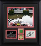 Greg Biffle Framed 8x10 Photograph | Details: 2010 Pennsylvania 500 Winner, with Gold Coin, Autograph Card, and Flag - L imited Edition of 116