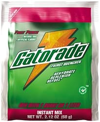 Gatorade Fruit Punch Powder, 2.12-Ounce Single Serve Pouches (Pack of 144)