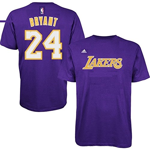 Kobe Bryant Los Angeles Lakers #24 NBA Youth Climalite Player T-shirt Jersey Purple