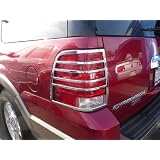 334D Ford Expedition 2003-2006 Tail light Insert Cover Accents (ABS Chrome) by TFP
