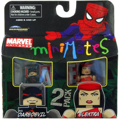  Marvel Minimates Series 38 Mini Figure 2Pack Elektra Evil Daredevil