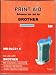 set of two compatible brother lc31 cyan inkjets for lc31c/lc800..