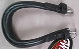 Black Leather Pony Crupper Stainless Steel Buckles