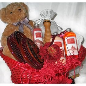 Celebrate Her Spa Gift Basket with a Personalized Greeting Card