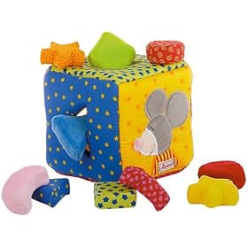 Sorting shape soft cube toy