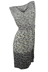 Elasticized   Waistline Polyester General Print  Dress