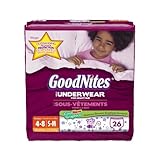 Pull-Ups GoodNites Underwear by Huggies, Girls, Small-Medium (38-65 lbs), Case of 78 (3 Mega bags of 26)