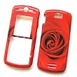 Motorola SLVR L7c Snap On Protector Hard Case Image Cover Red Rose 48