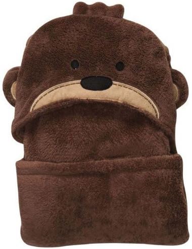 Piggy2gether - Cute Soft Warm Brown Monkey Fleece Blanket, Sleeping Bags for Newborn Baby (28" X 38")