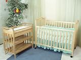 AFG Baby Furniture 6004AN Jeanie Crib Without Drawer - Natural