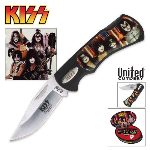United Cutlery Kiss Alive 35 Special Edition Folding Tin Knife On Sale