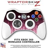 Fire Pink Skin by WraptorSkinz TM fits XBOX 360 Wireless Controller (CONTRO ....