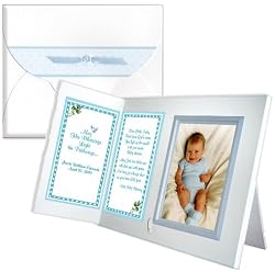 "Irish Baby Blessing" Personalized Baptism Christening Picture Frame Gift - Boy
