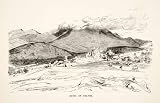 1886 Wood Engraving Delphi Greece Greek Oracle Pythia Ruin Archeology Parnassus - Original In-Text Wood Engraving