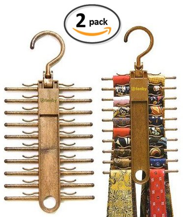 2-pack tenby living tie racks, organizers, hangers, hol…