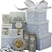 Silver Swirls Premium Gourmet Food Gift Tower with Smoked Salmon Pate