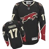 NHL Men's Phoenix Coyotes #17 Radim Vrbata Reebok Edge Premier Player Jersey (Black, X-Large)