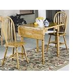 IMAGE OF Sunset Trading DLU-TLD-3448 / DLU-820 Sunset Selections 3 Piece Drop Leaf Extension Table Set