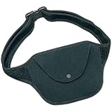 Op/Tech Sport Pac, General Use Waist Pouch with Attached Belt, Black.