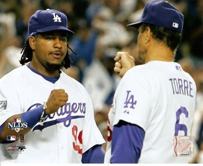 Joe Torre & Manny Ramirez Dodgers 2008 NLDS 8x10