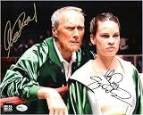 Clint Eastwood & Hillary Swank Million Dollar Baby Autographed 8x10 Photo