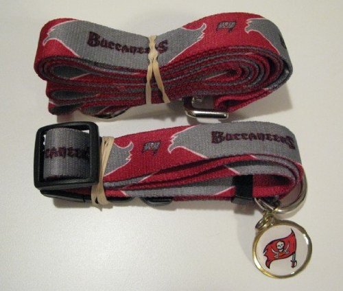 Tampa Bay Buccaneers Pet Accessories Set - Small (6' Leash, Collar, and ID Tag)