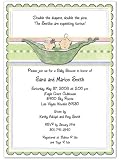 3D 2 Peas In A Pod Mixed Baby Shower Invitations - Set of 20