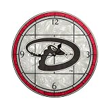 Arizona Diamondbacks 12-Inch Art Glass Clock