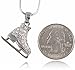 Cute 3D Ice Skate Figure Skater Pendant Necklace Jewelry Gift for Girls Teens Women, Birthday, Christmas
