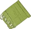 Silk Scarf Men Cashmere Handmade Gifts Green 58 x 13 inches