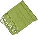 Silk Scarf Men Cashmere Handmade Gifts Green 58 x 13 inches