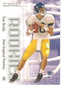 2000 Fleer SkyBox Impact # 27 Tom Brady RC - New England Patriots - Football Rookie Card