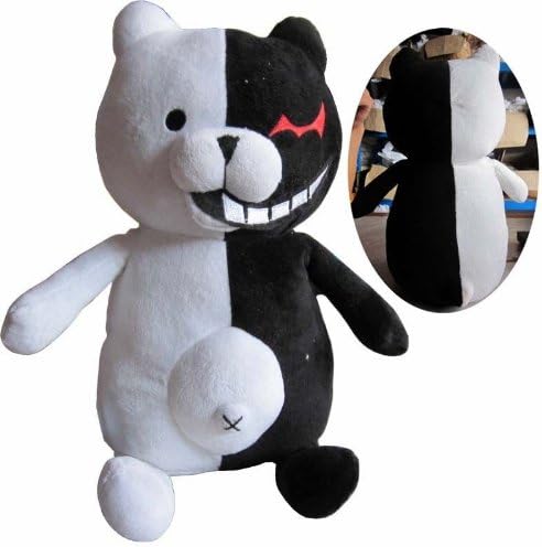 12" Danganronpa Dangan Ronpa Mono Kuma Cosplay White &amp; Black Bear Plush