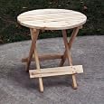 Cedar Tone Stain Wood Adirondack Round Table