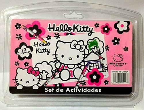 Hello Kitty 12 pc Crayon Set - Great for Kids! Gift Set, Value Pack Set