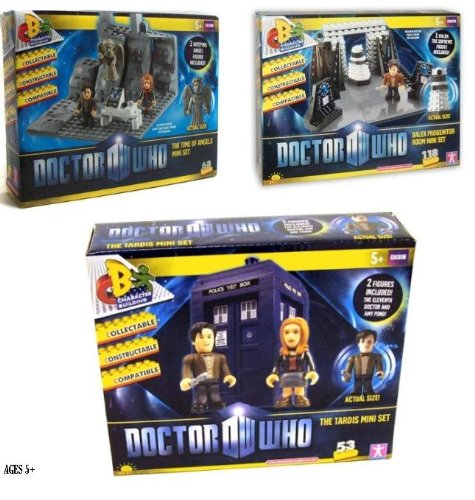 Doctor Who Toys:Doctor Who Character Building Set - Tardis, Dalek Progenitor & Time of Angels Images