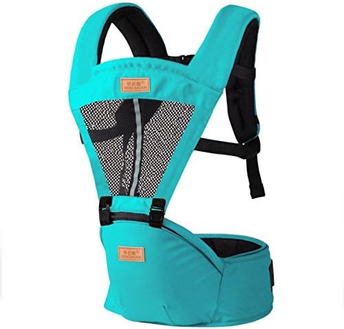 Breathable&amp;Multifunctional Noctilucence Baby Carrier for Newborns, Infants and Toddlers 3.6-20kg (7.9-44lbs) (Wathet)