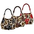 Je Veux Giraffe Print Double Strap Handbag