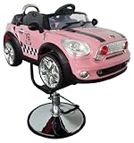 Barbers Styling Chair Salon Equipment 6v Mini Car style IC sounds Pink New
