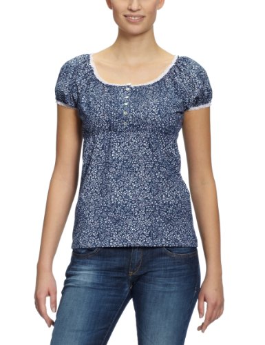 Lana naturalwear Damen Top, All over Druck 121 2264 5007 X-Shirt Lizzy, Gr. 34/36 (XS), Me Preisvergleich
