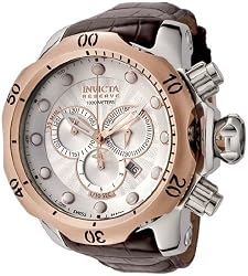 Rose Two Tone Reserve Vemon Swiss Quartz Silver Tone Dial 1000M Diver